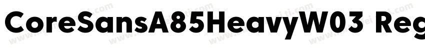 CoreSansA85HeavyW03 Regular Regular字体转换